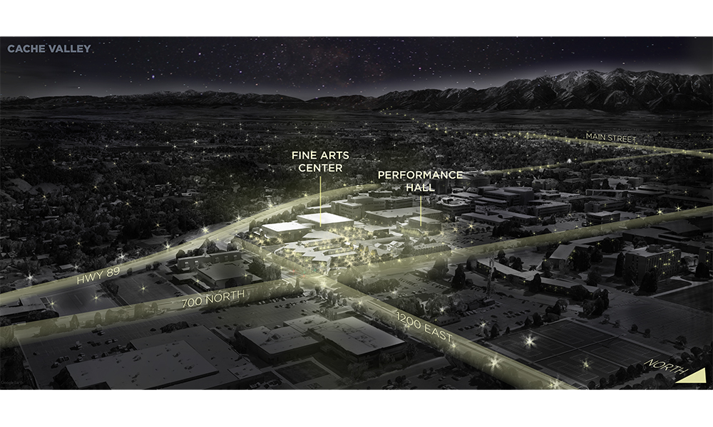 Showing the site in relation to the rest of the valley.
