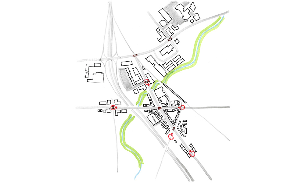 One of many concept plans, drawn and developed as a team.