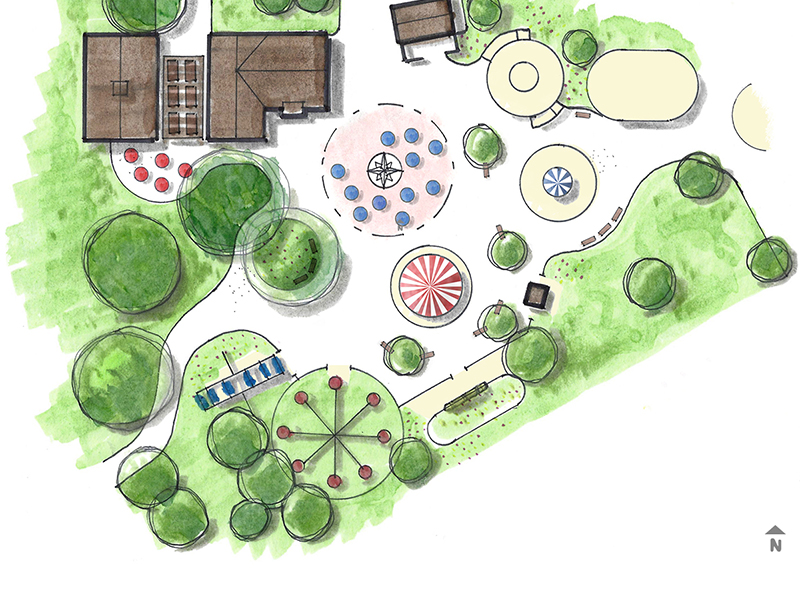 Early conceptual plan.